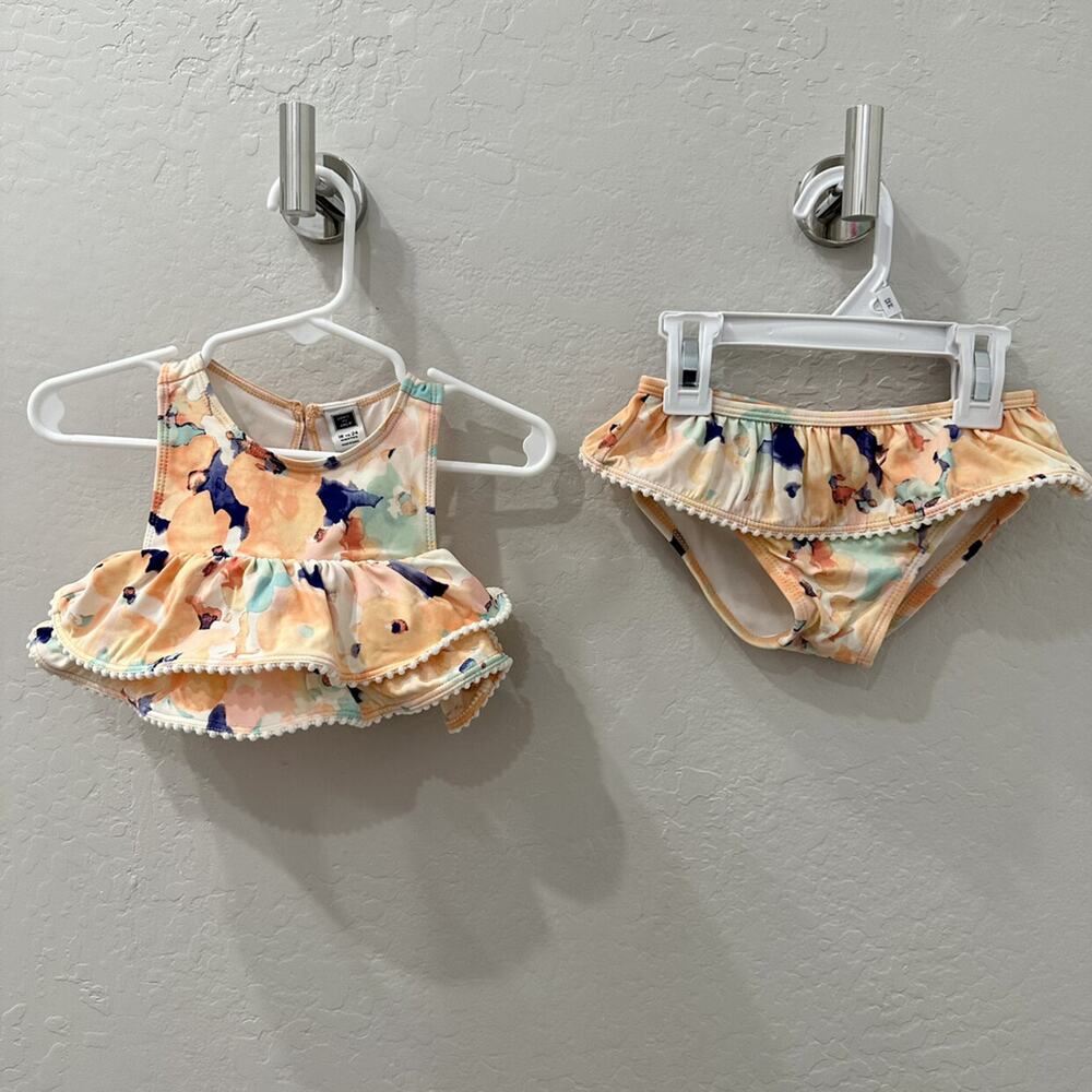 Janie and Jack Watercolor Floral 2-Piece Swimsuit